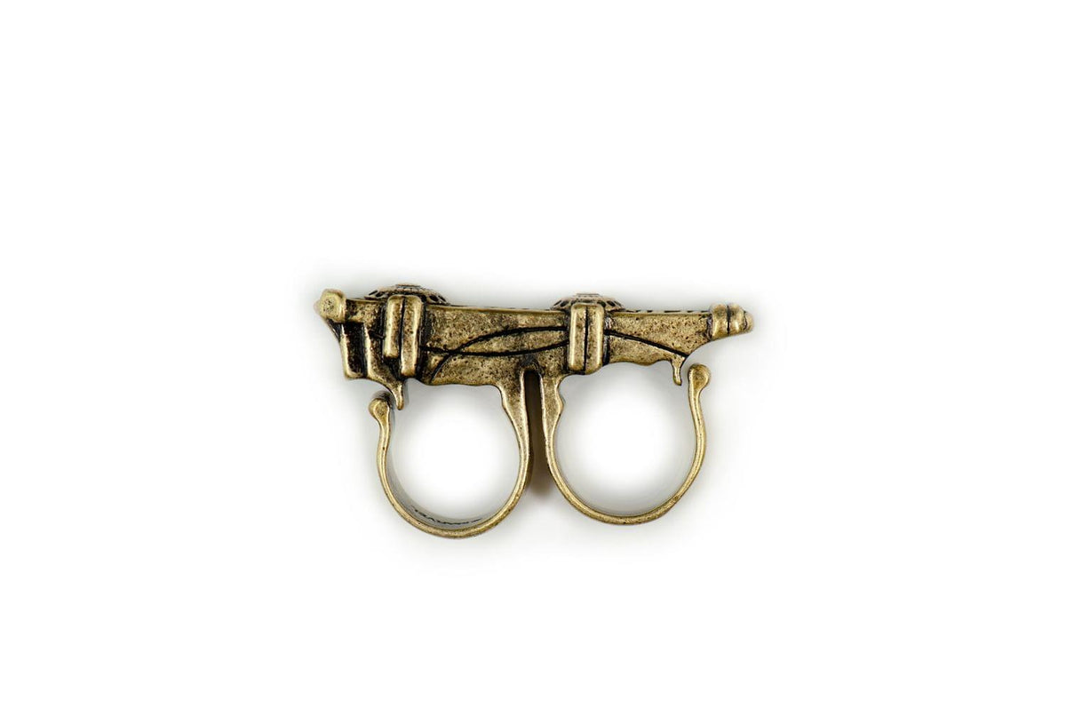 Stainless Steel Double Ring Double Finger Doctor Strange Ring Men's Jewelry  Simp | eBay